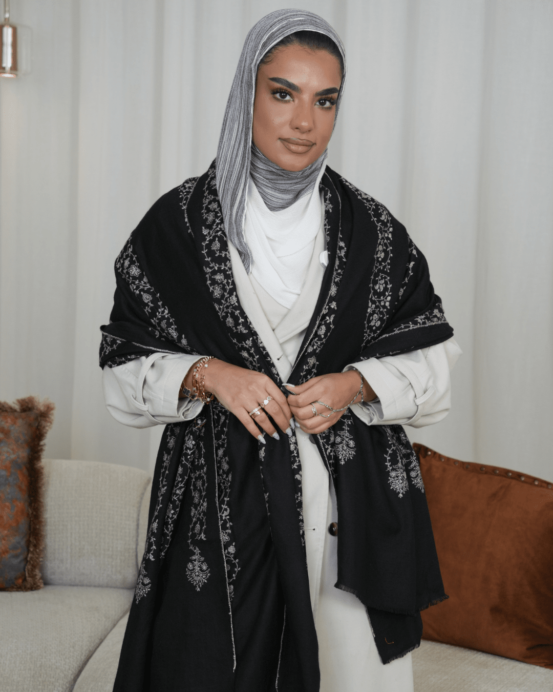 Premium Pashmina Embroidery Handwork Shawl
