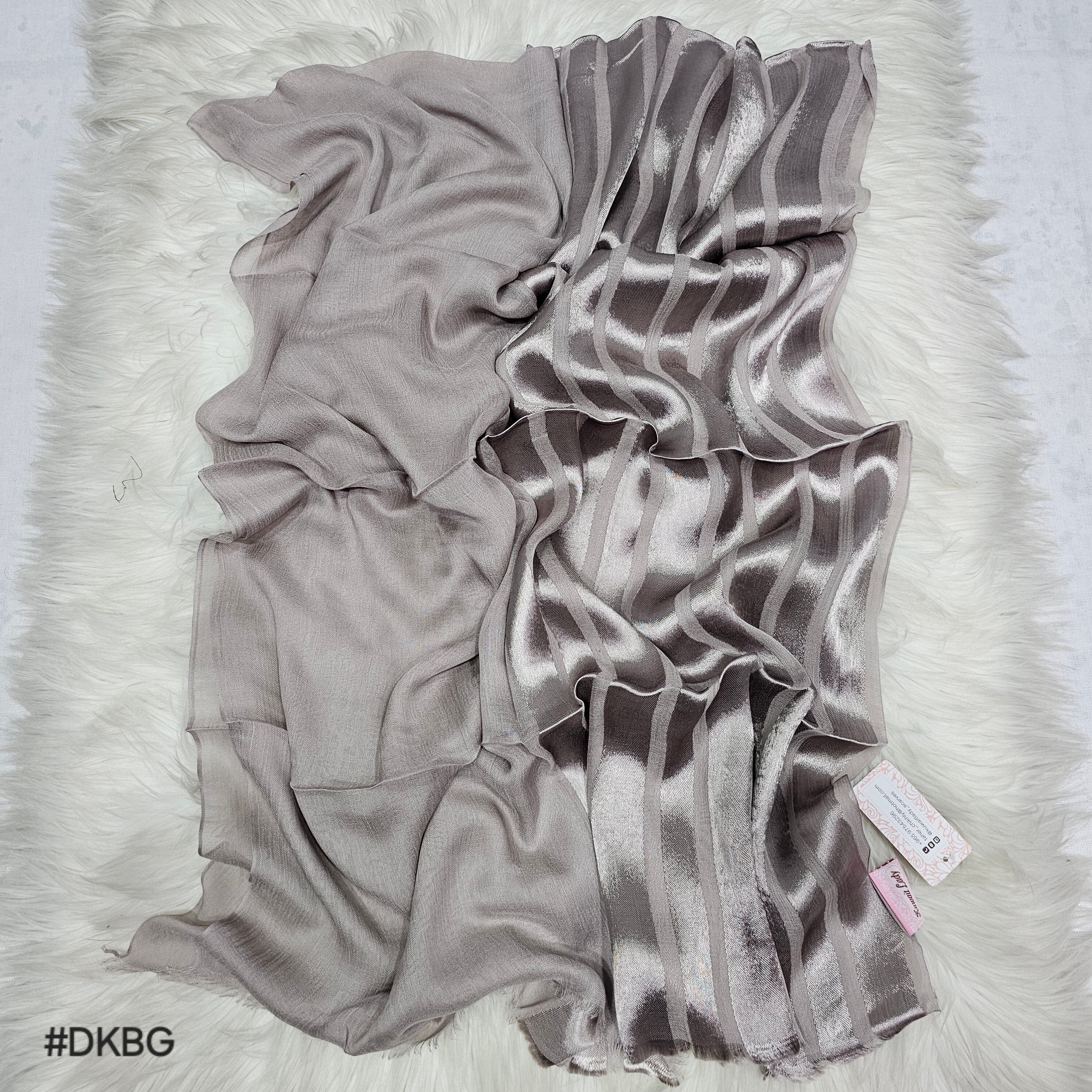 Satin & Plain Linen Duo Scarf