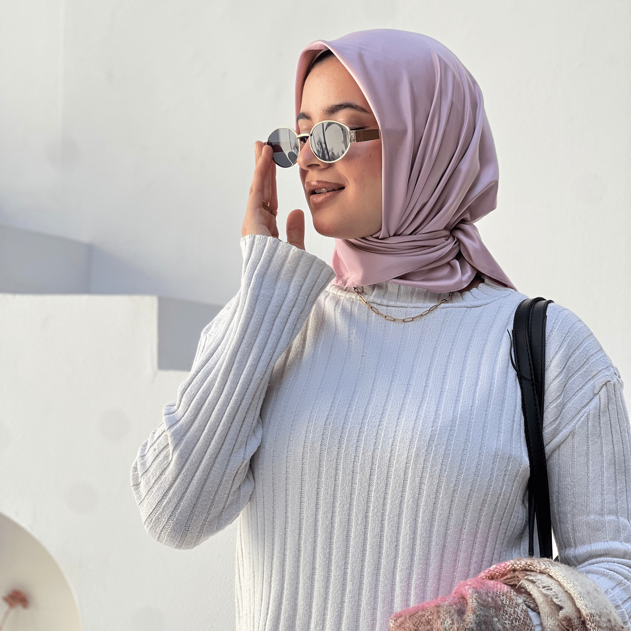 Satin Square Turban Hijab