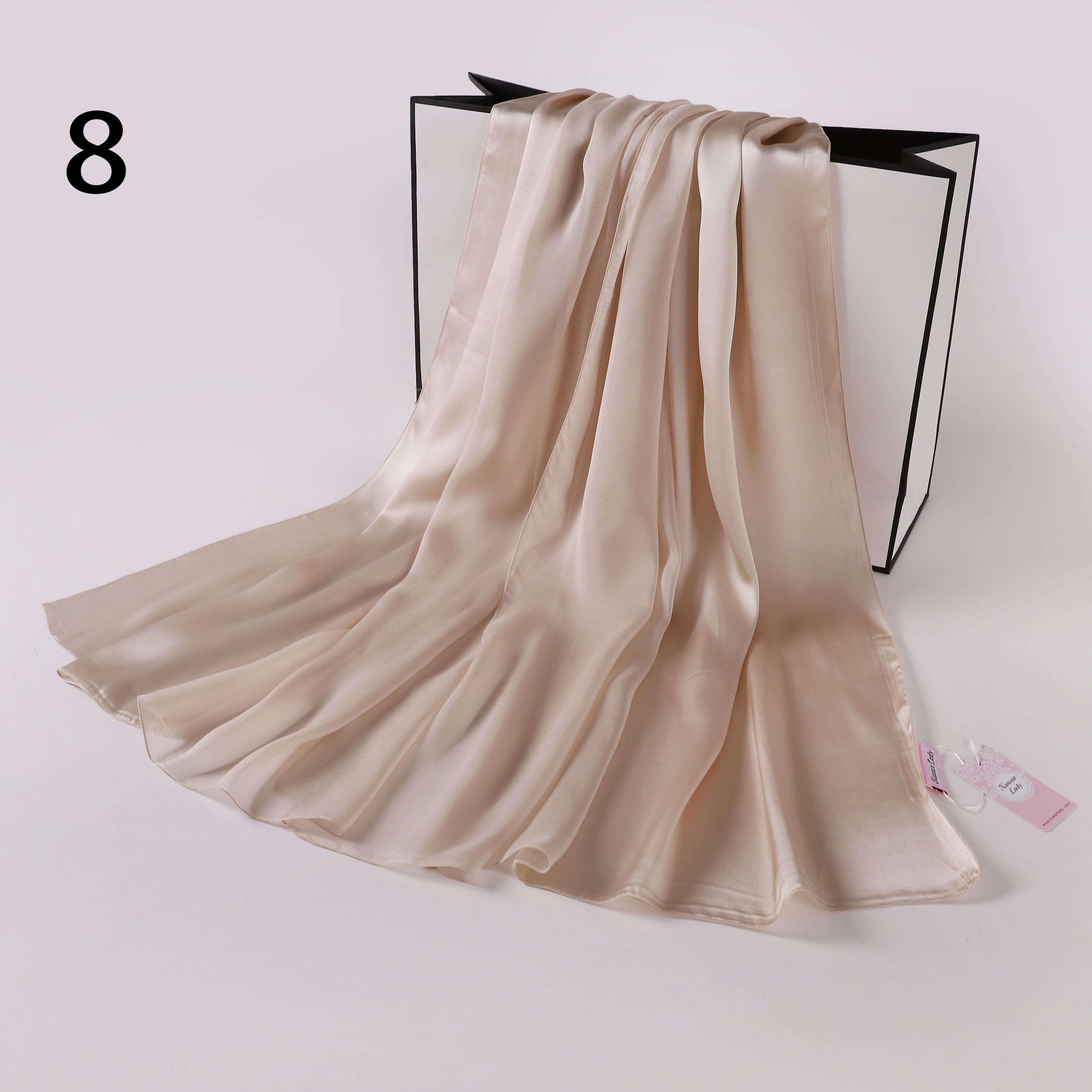 Silk-Satin Fusion Scarf