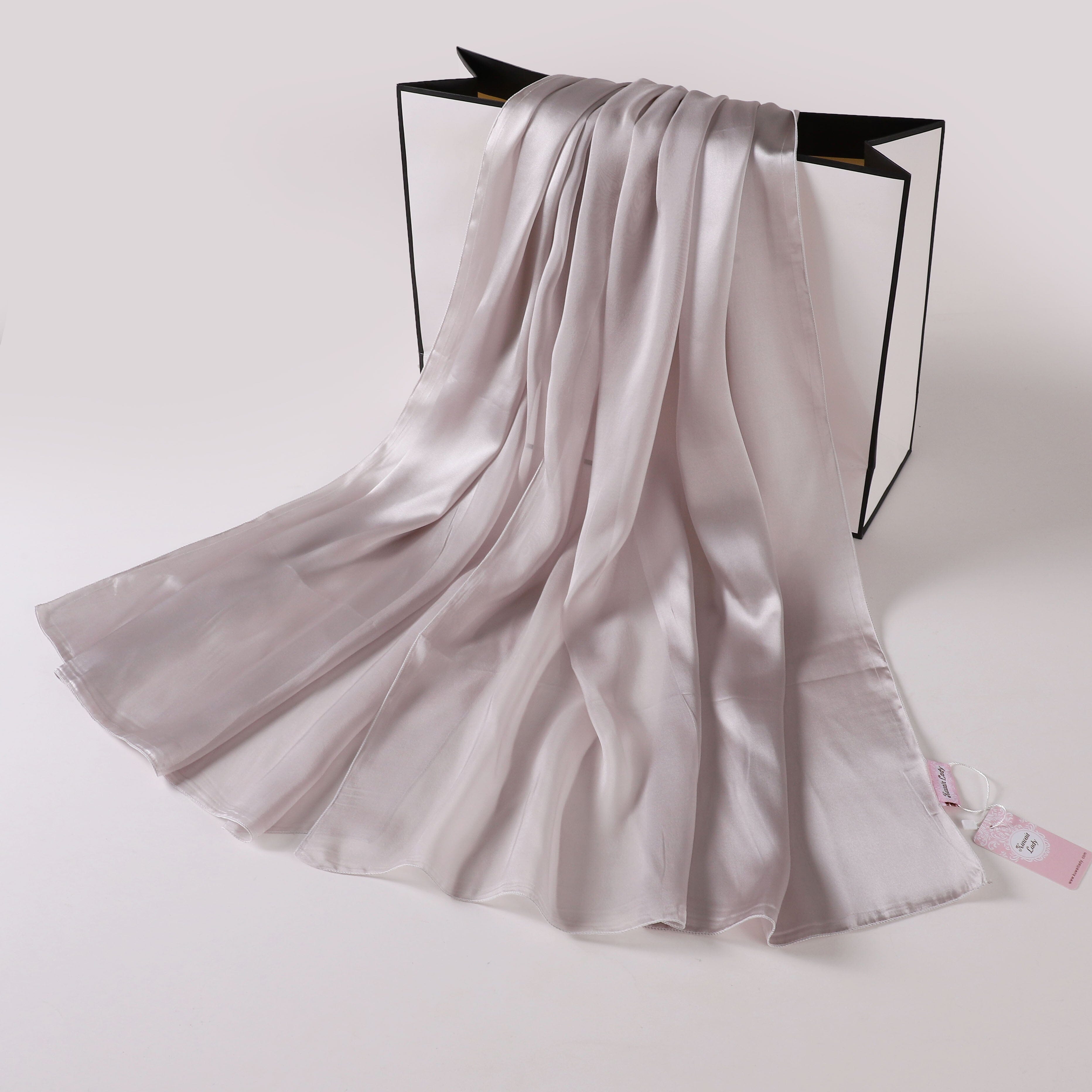 Silk-Satin Fusion Scarf