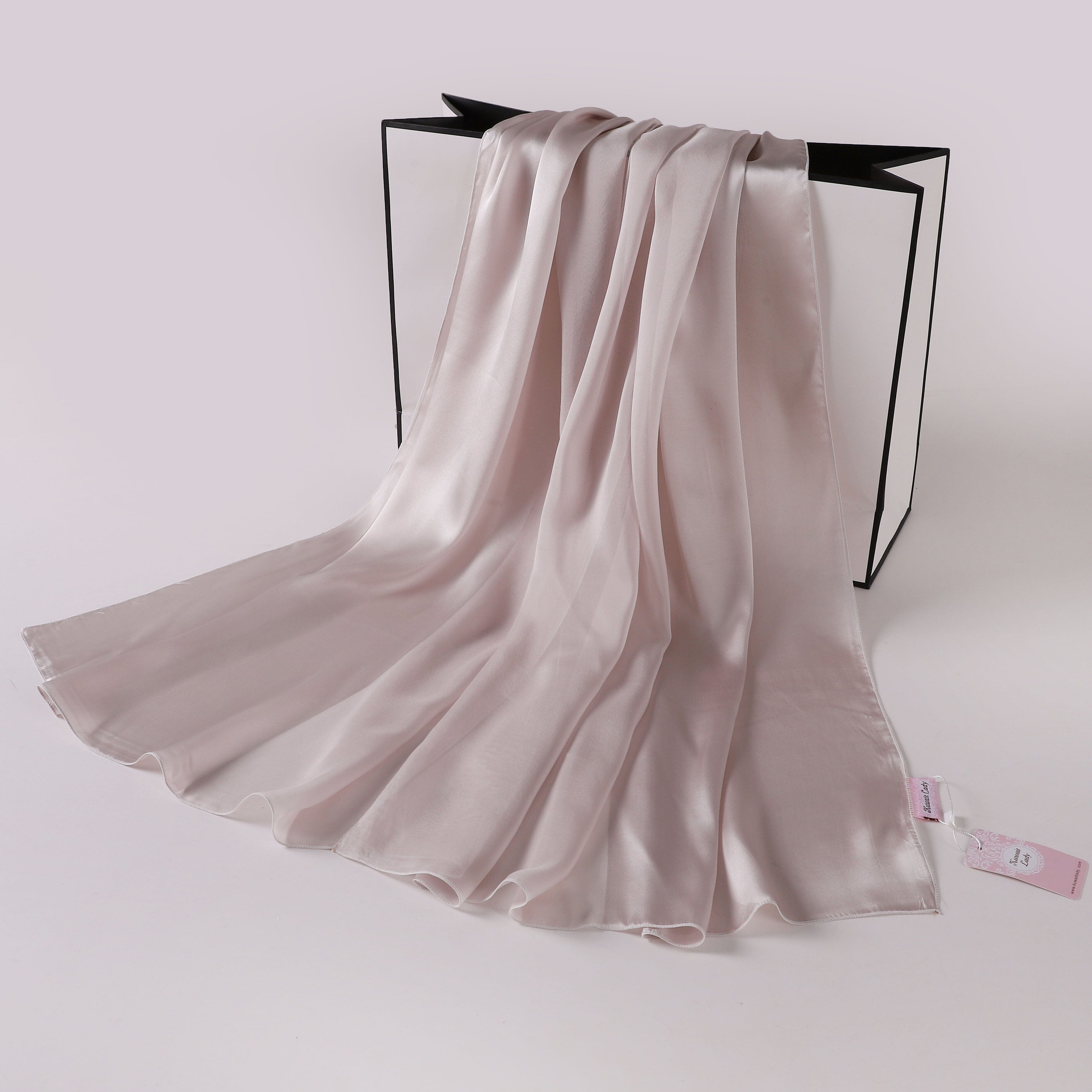 Silk-Satin Fusion Scarf