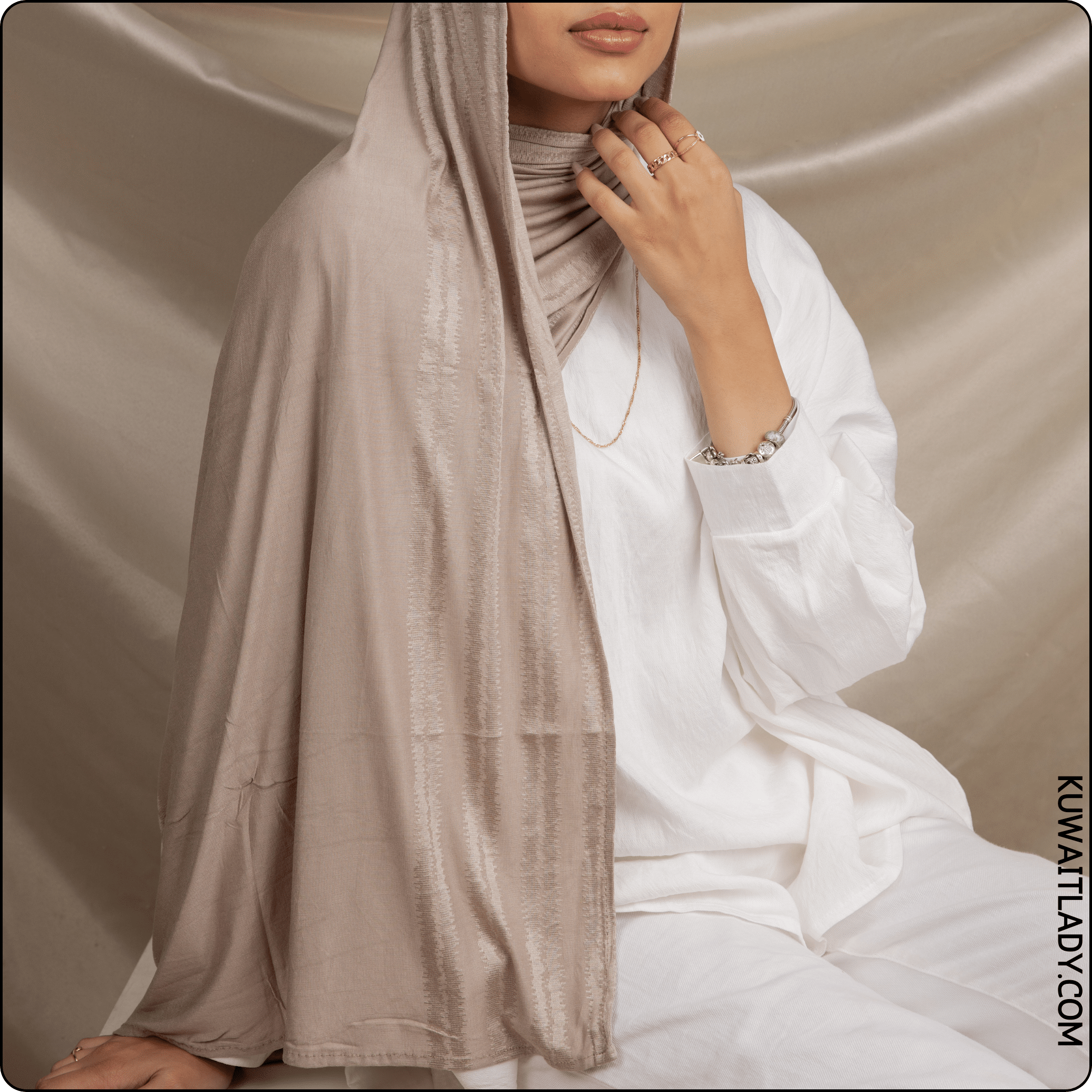 Snake Print Cotton Scarf