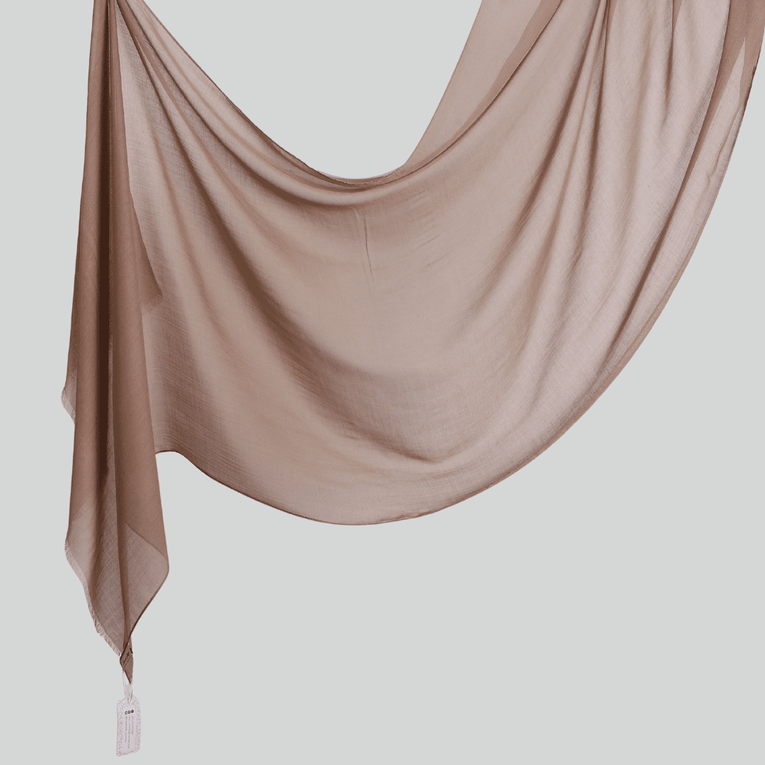 Threaded Linen Plain Khafeef Scarf