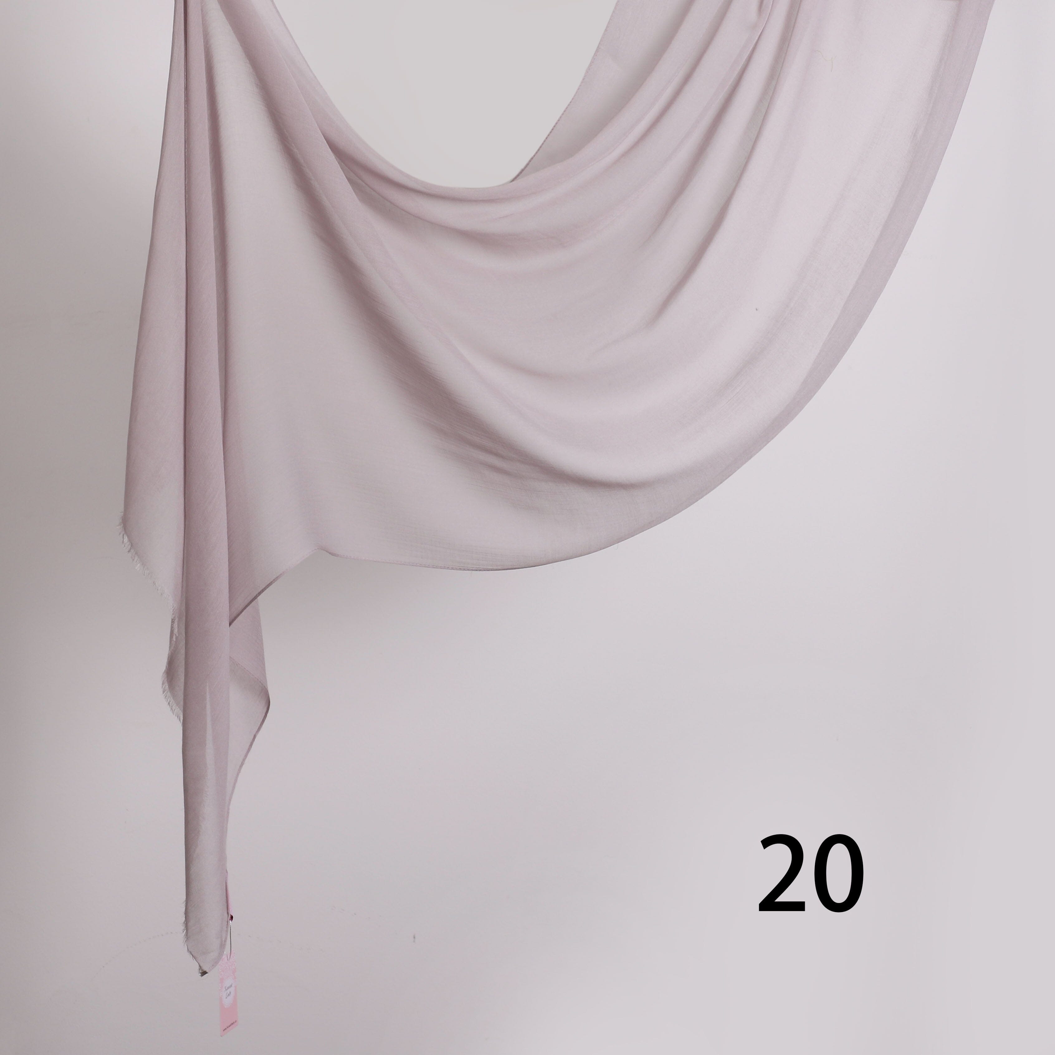 Threaded Linen Plain Khafeef Scarf