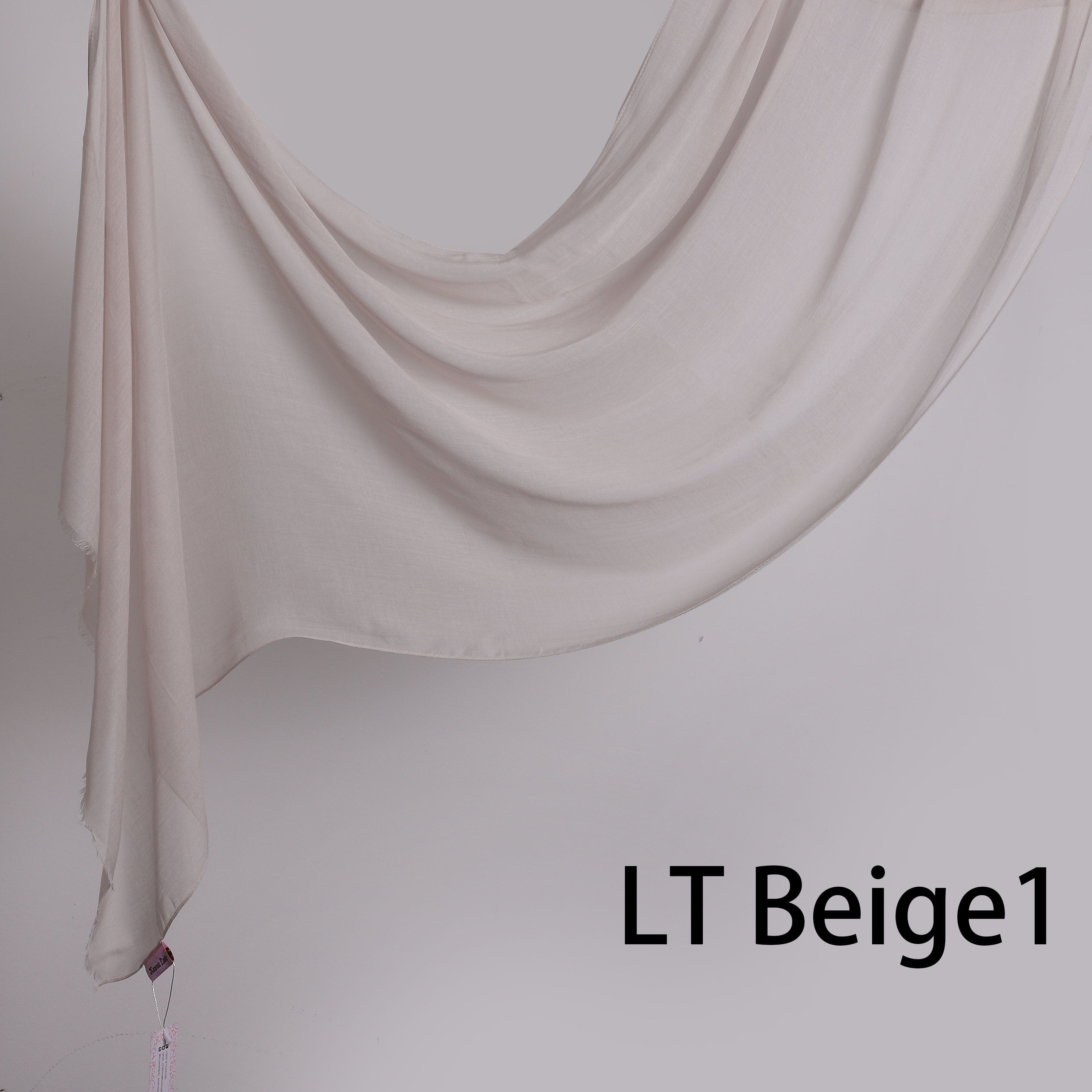 Threaded Linen Plain Khafeef Scarf