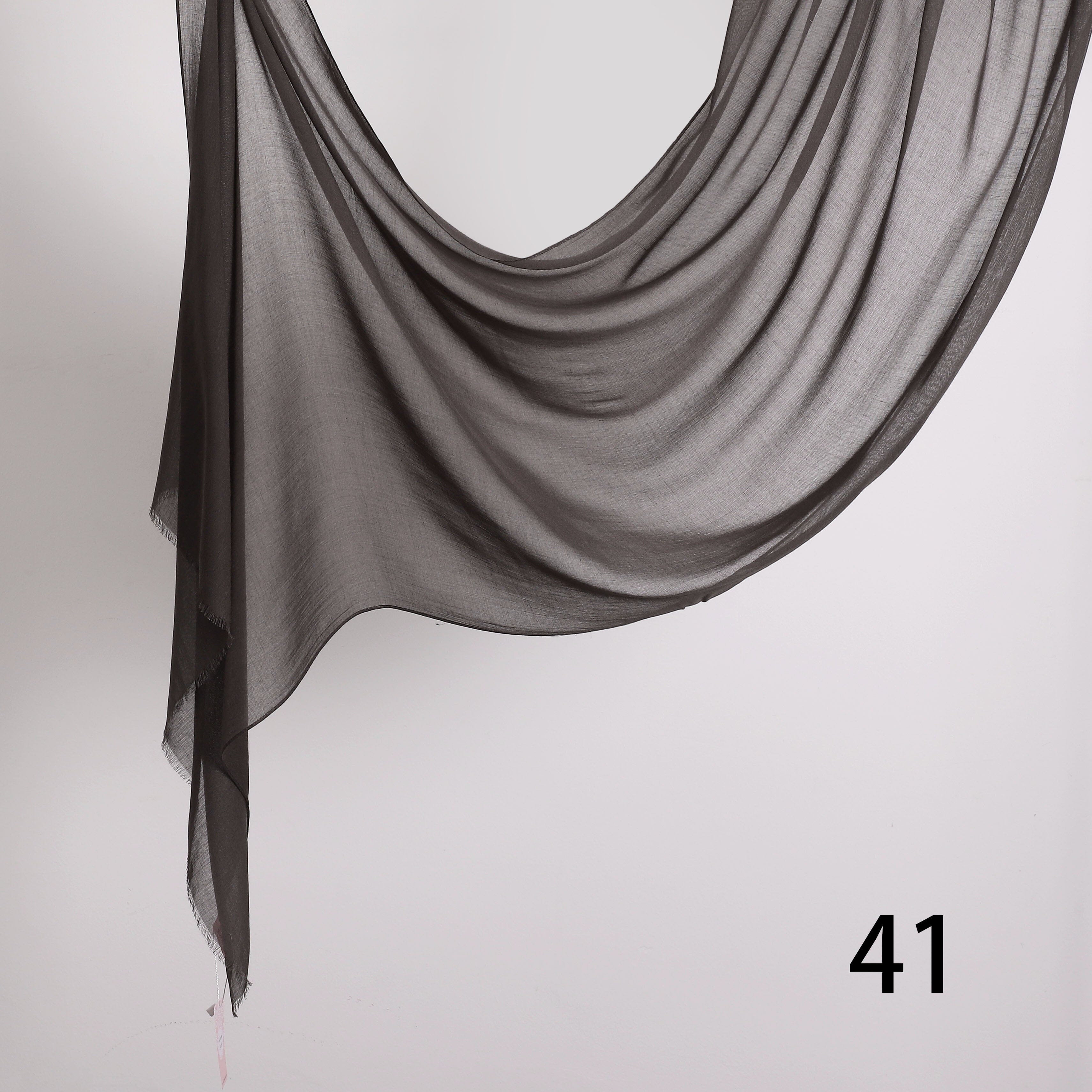 Threaded Linen Plain Khafeef Scarf