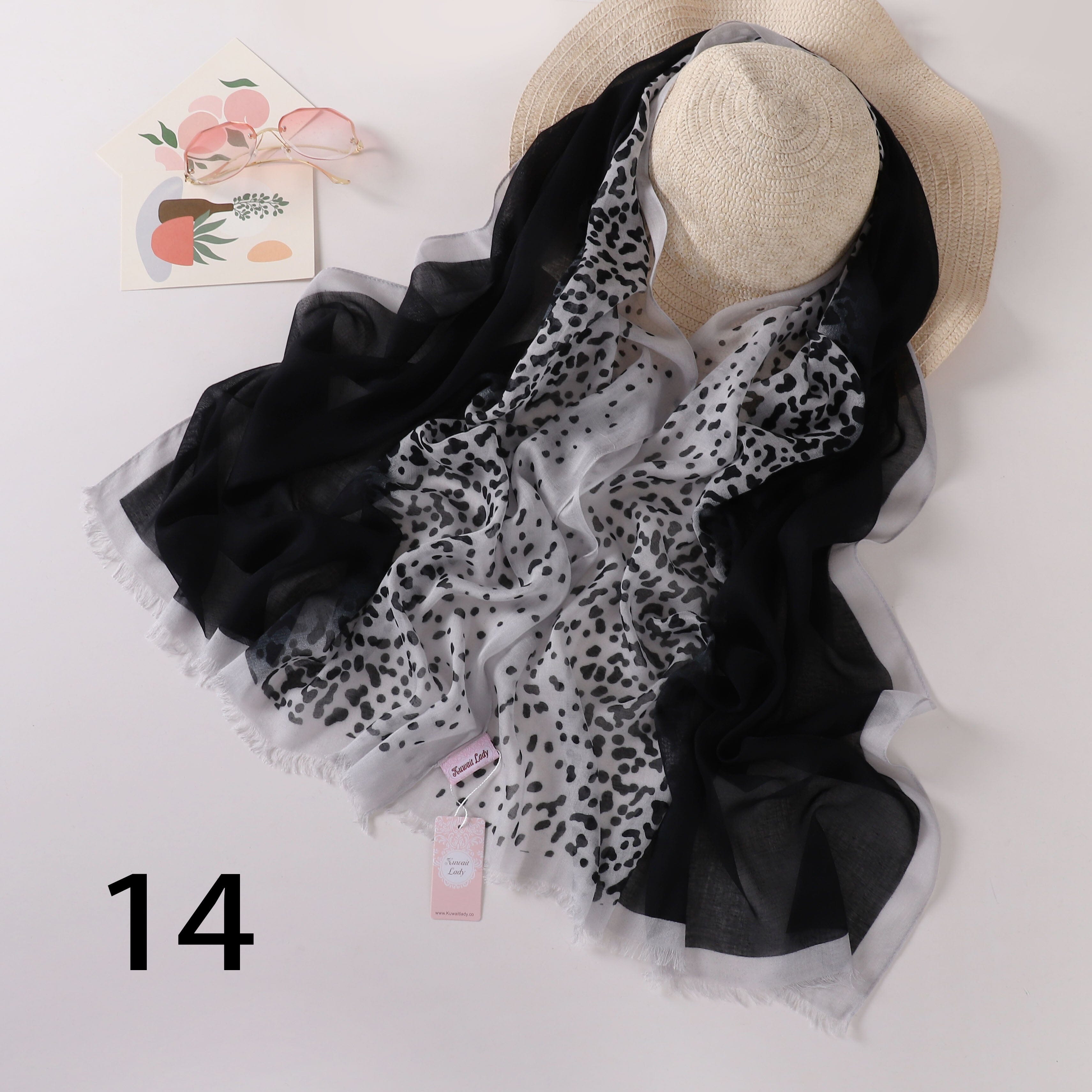 Tiger Fade Linen Scarf