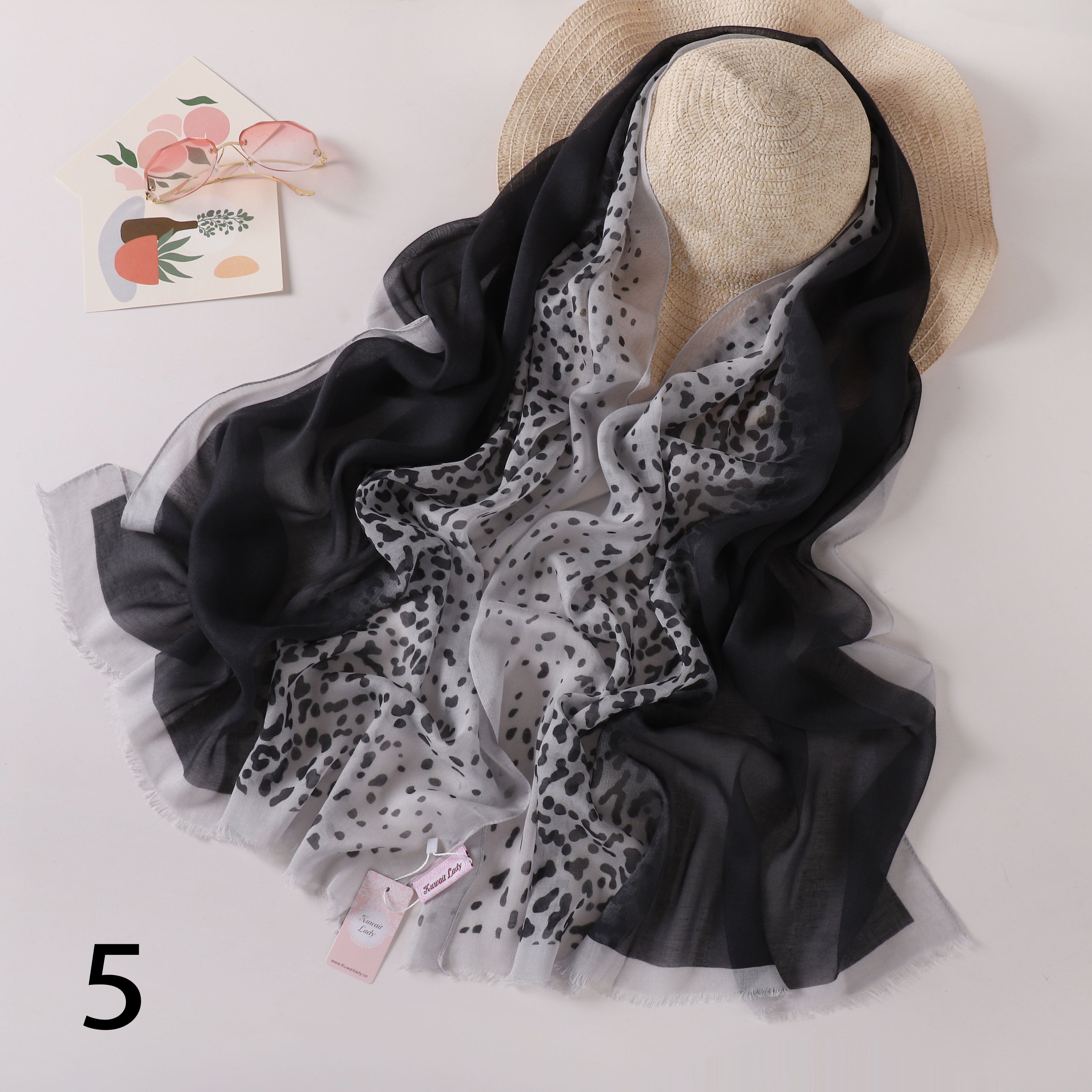 Tiger Fade Linen Scarf