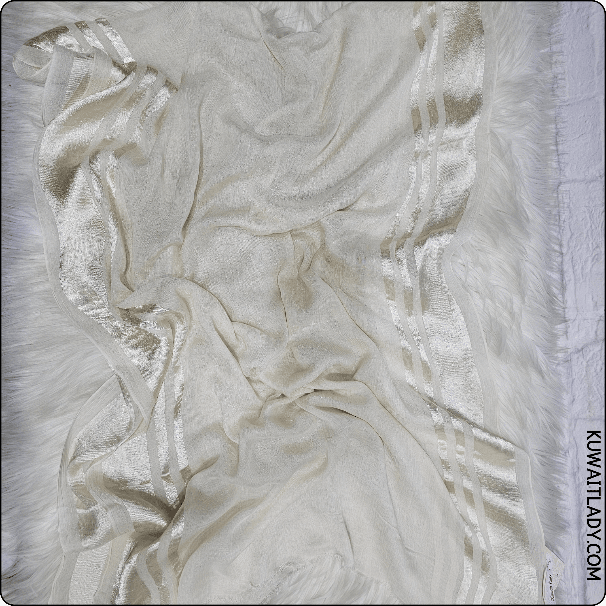 Trio Stripe Linen Scarf