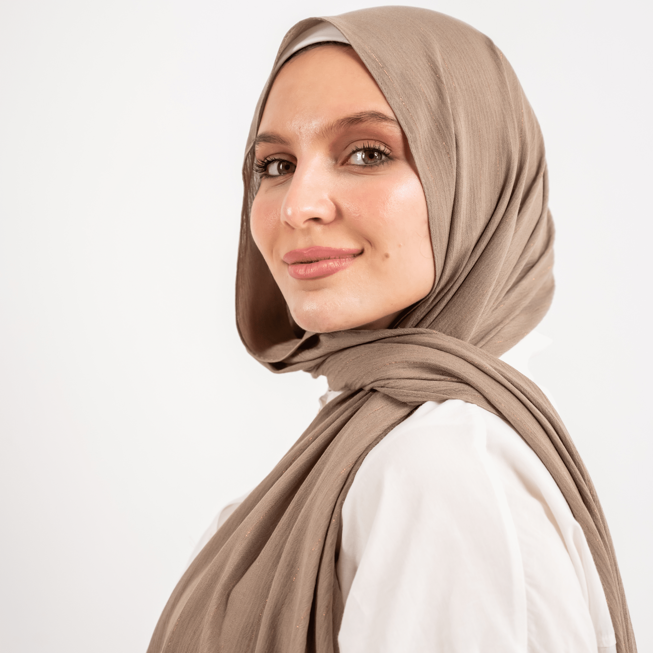 Viscose Golden Stripes Scarf