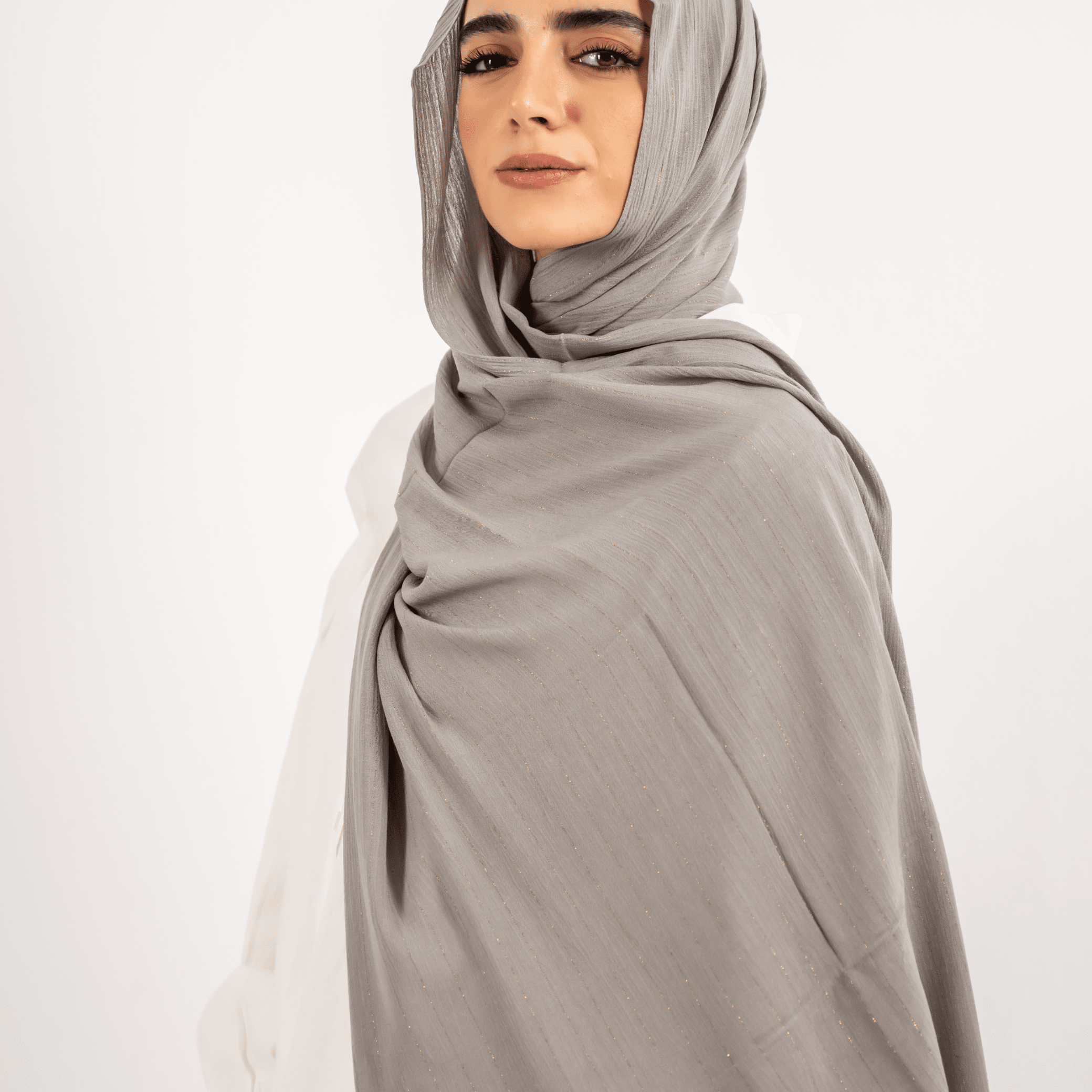 Viscose Golden Stripes Scarf