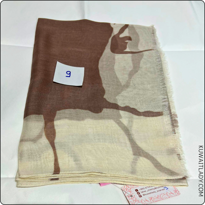 Marble Print Linen Scarf