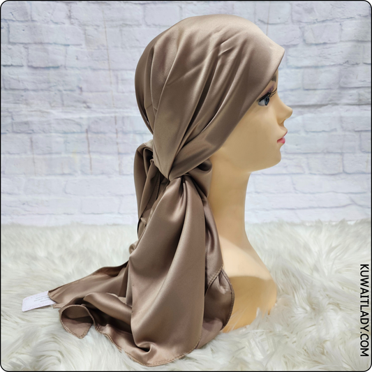 Satin Square Turban Hijab