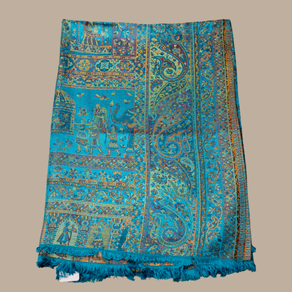 Indian Print Kashmiri Shawl