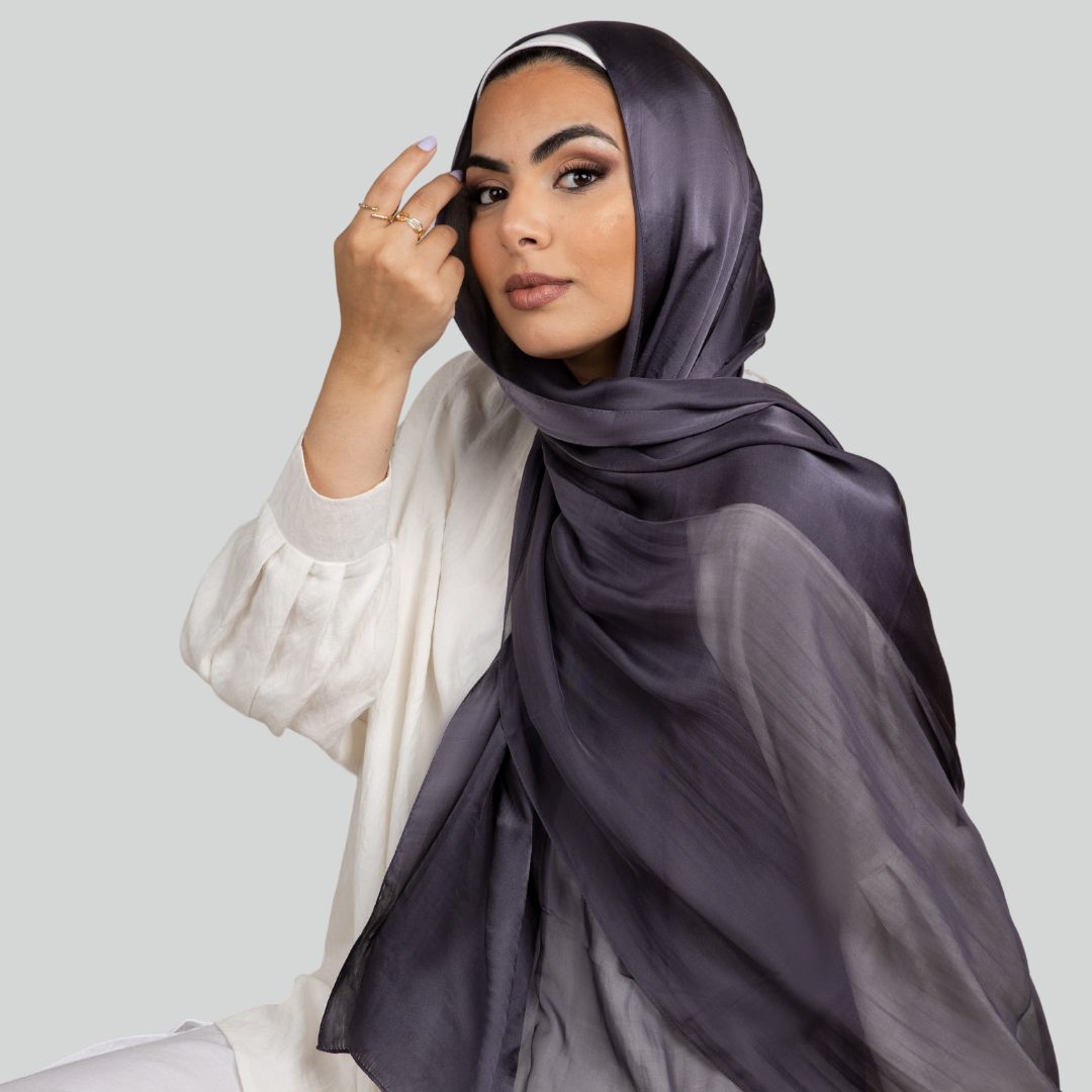 Kuwait Lady Silk-Satin Fusion Scarf – Kuwait Lady