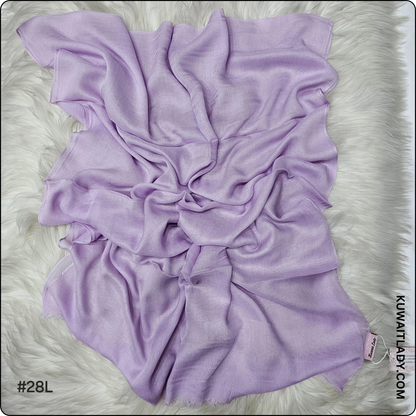 Threaded Linen Plain Khafeef Scarf