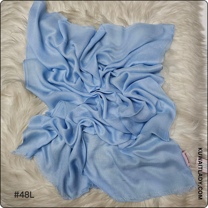 Threaded Linen Plain Khafeef Scarf