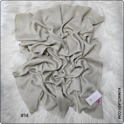 Threaded Linen Plain Khafeef Scarf