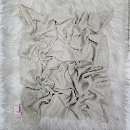 Dual Embroidery Linen Scarf