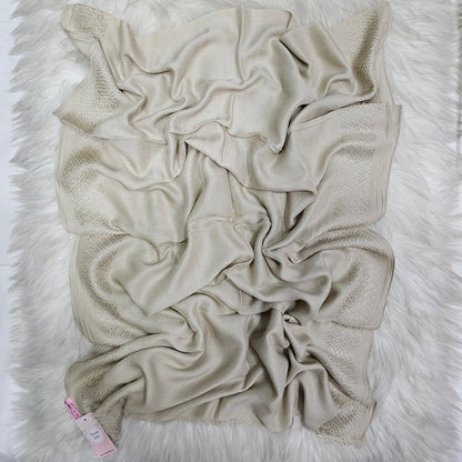 Dual Embroidery Linen Scarf