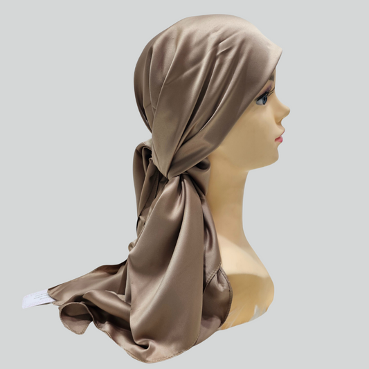 Satin Square Turban Hijab