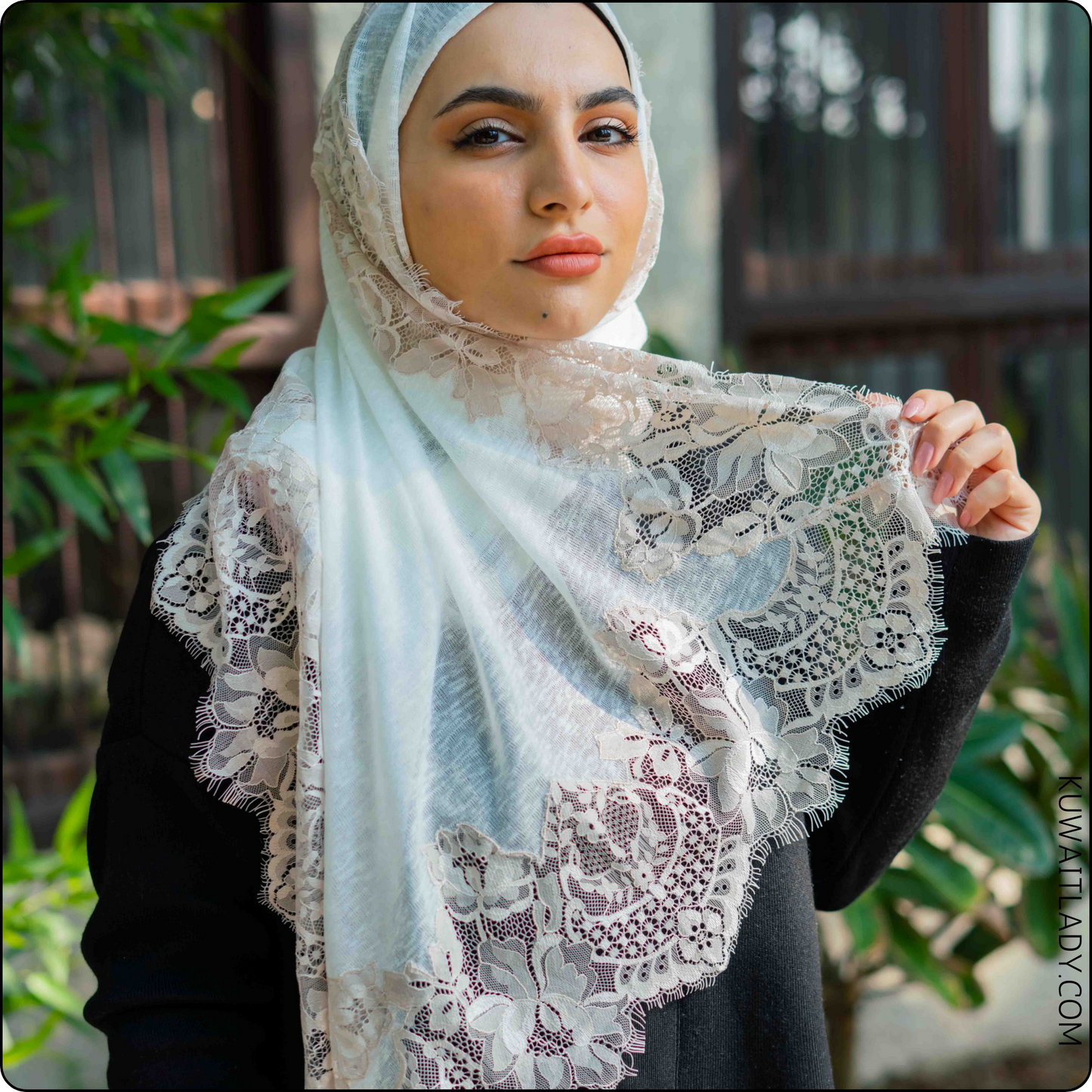 Lace-Work Shaash Cotton