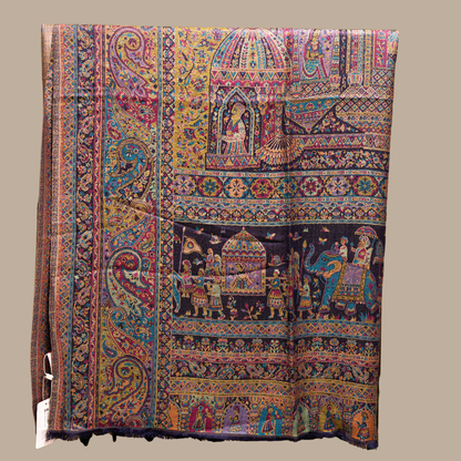 Indian Print Kashmiri Shawl