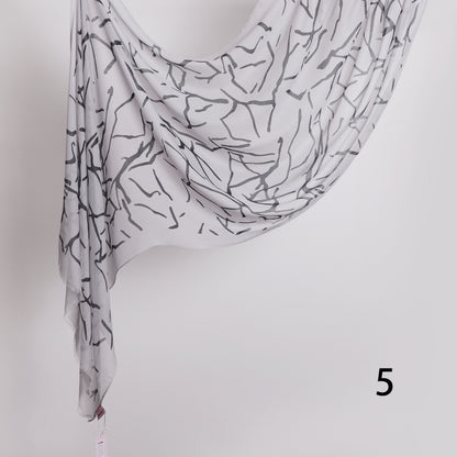 Graphite Linen Scarf