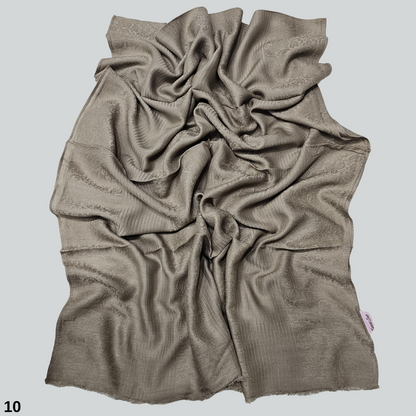 Linen Jacquard Stripes Scarf