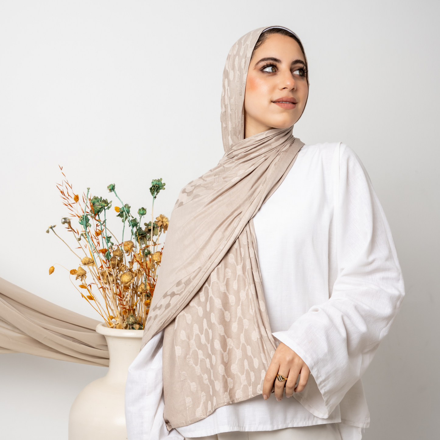 Atomic Cotton Jacquard Scarf