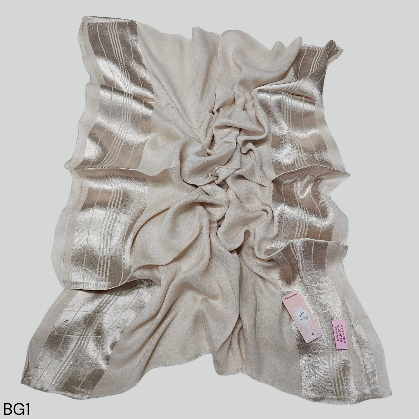 Linen Satin Streams Scarf