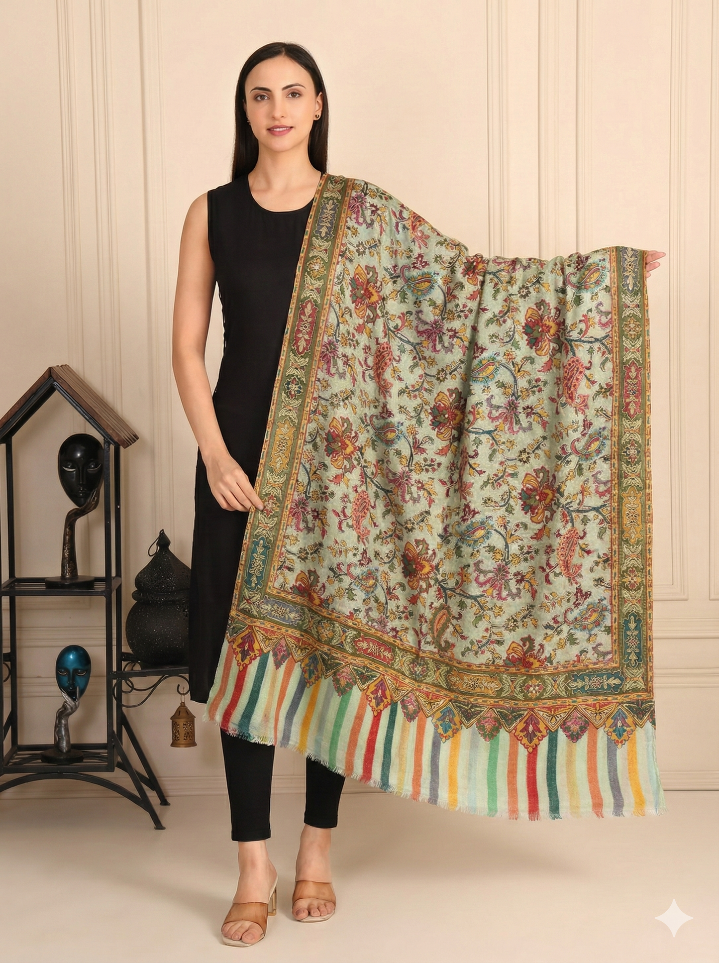 Kalamkari Pashmina Shawl