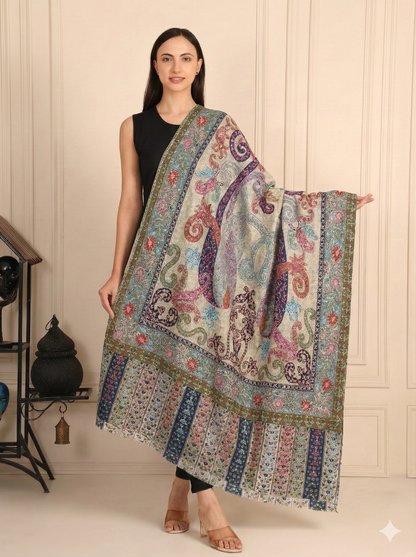 Kalamkari Pashmina Shawl