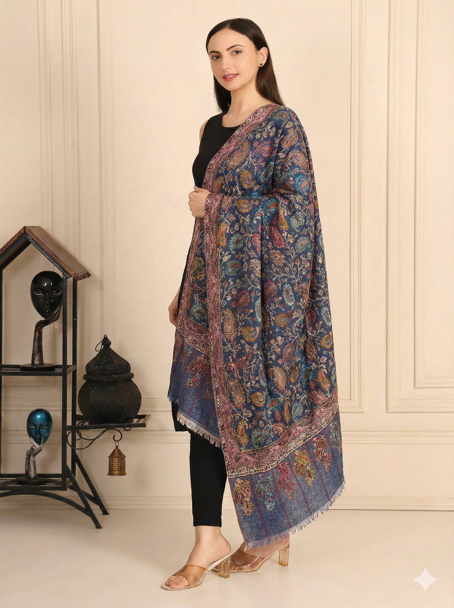 Kalamkari Pashmina Shawl