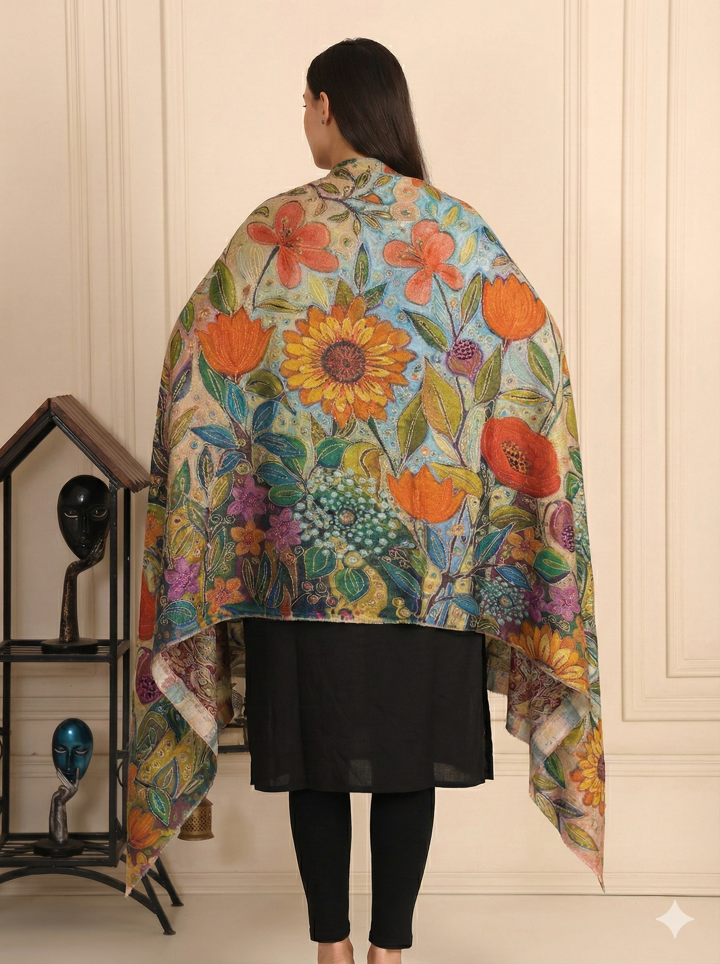 Kalamkari Pashmina Shawl