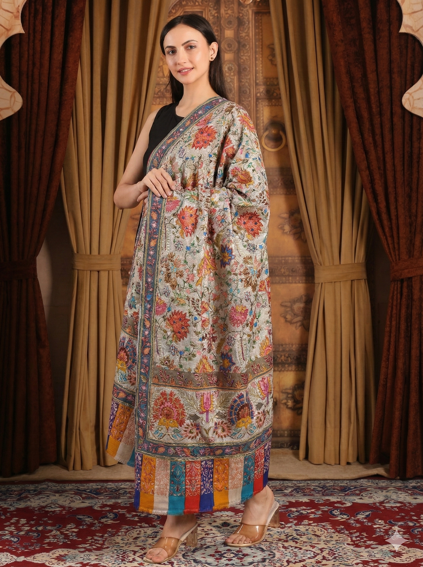 Kalamkari Pashmina Shawl