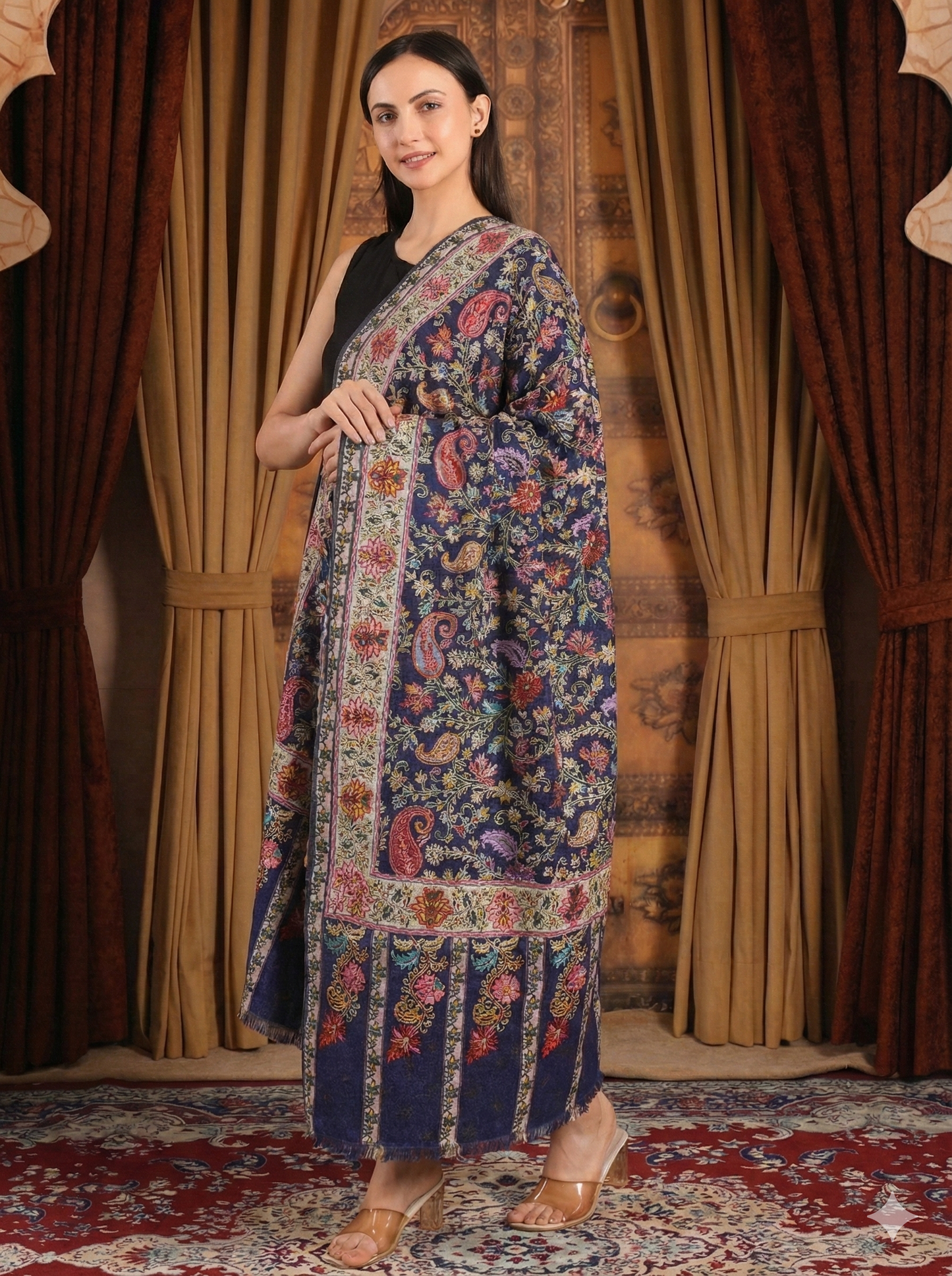 Kalamkari Pashmina Shawl