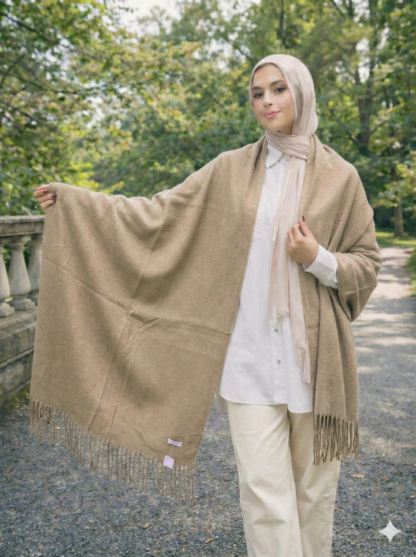 Plain Acrylic Shawl