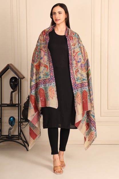 شال كالامكاري الباشمينا المخلوط – فن يدوي