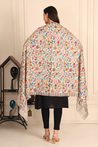 شال كالامكاري الباشمينا المخلوط – نسج فني