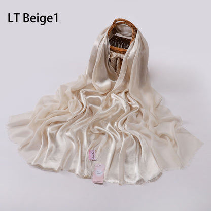 Half Linen, Half Satin Elegance