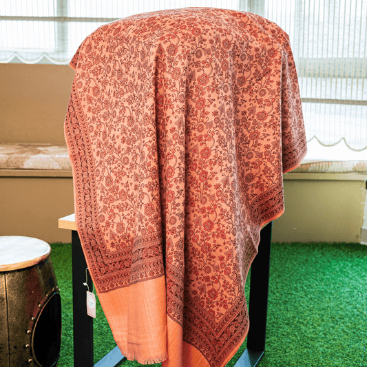 All-Over Floral Pattern Shawl