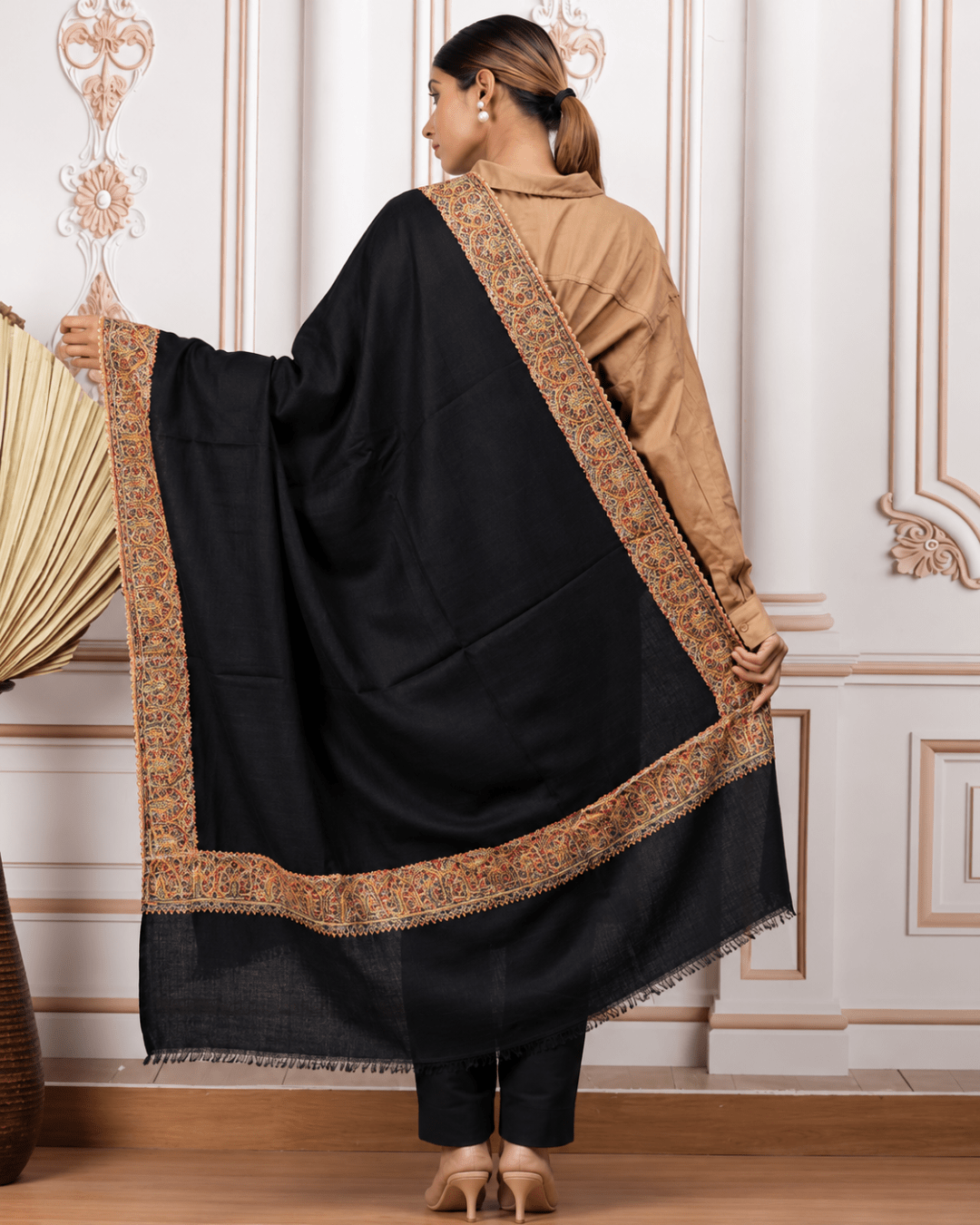 Border Embroidery Shawl