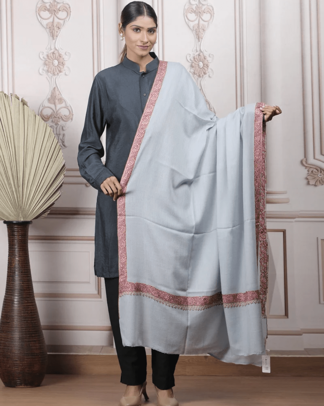 Border Embroidery Shawl