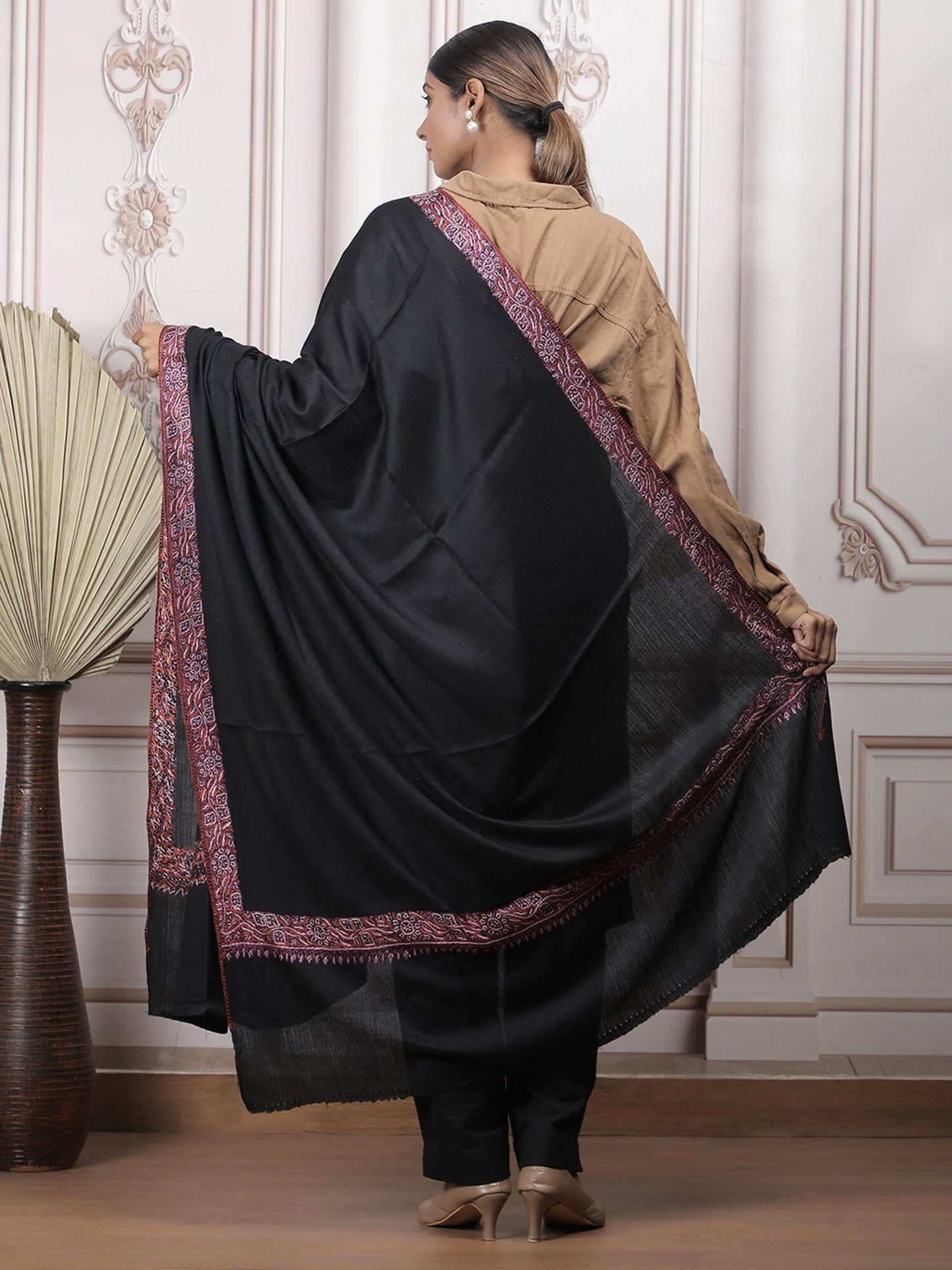 Border Embroidery Shawl