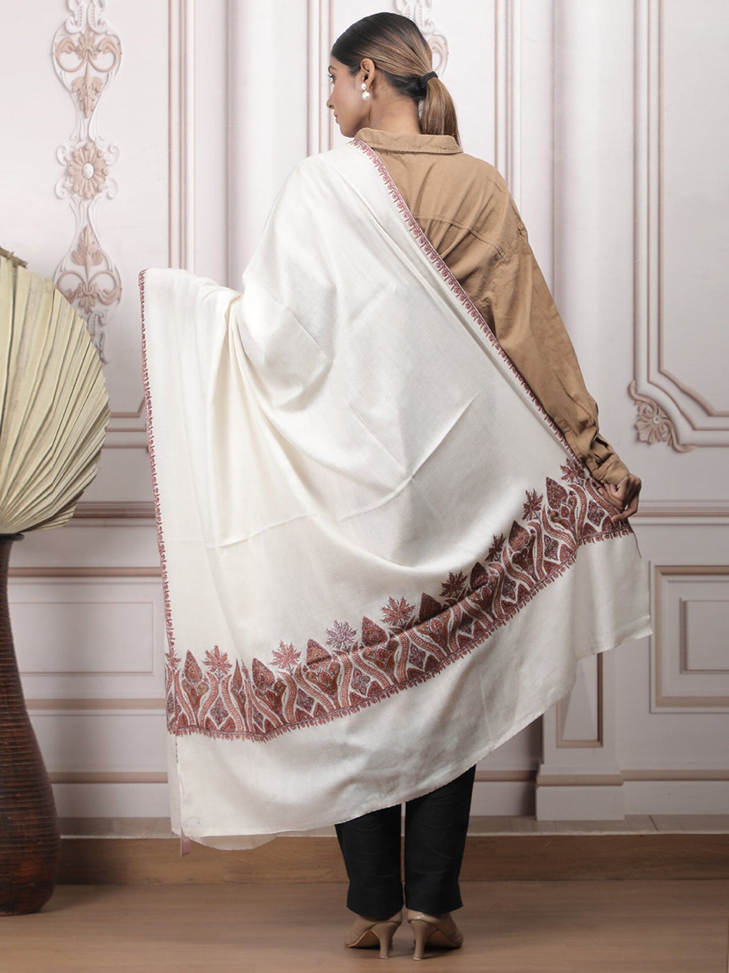 Border Embroidery Shawl