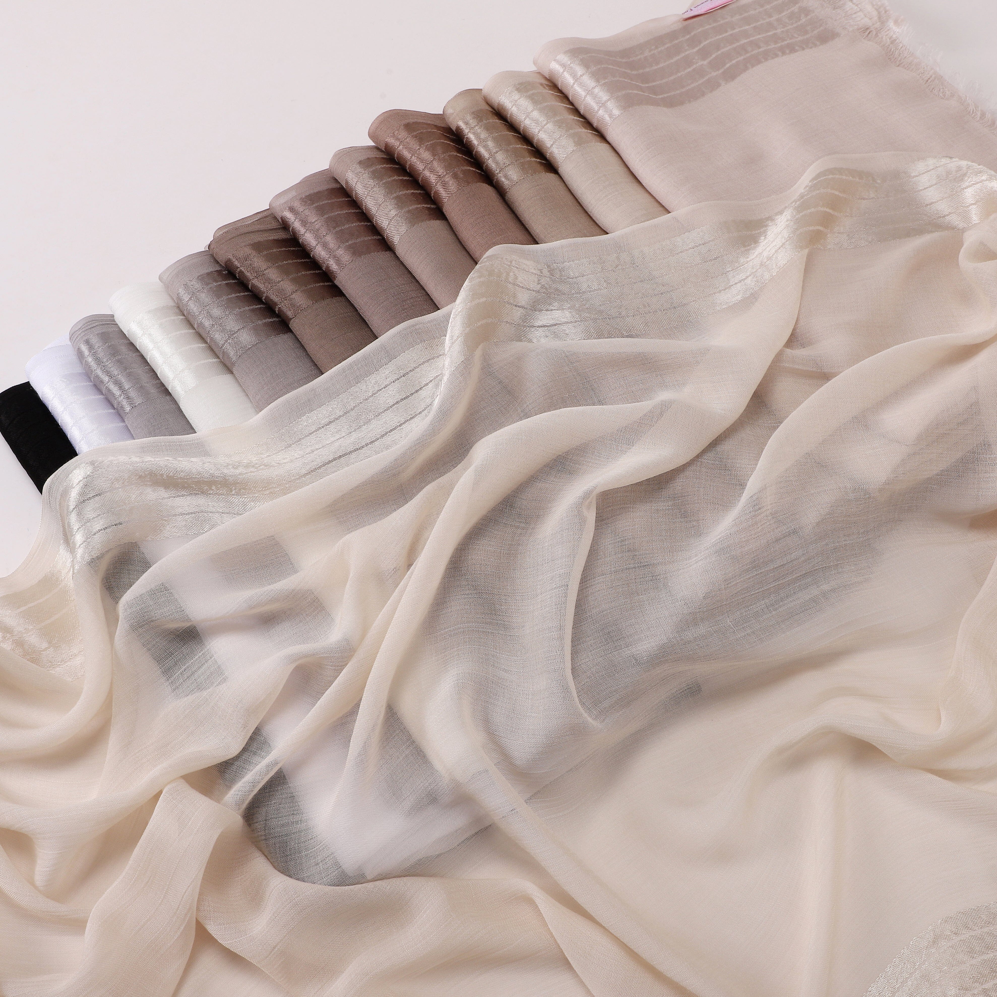 Borderline Satin Scarf