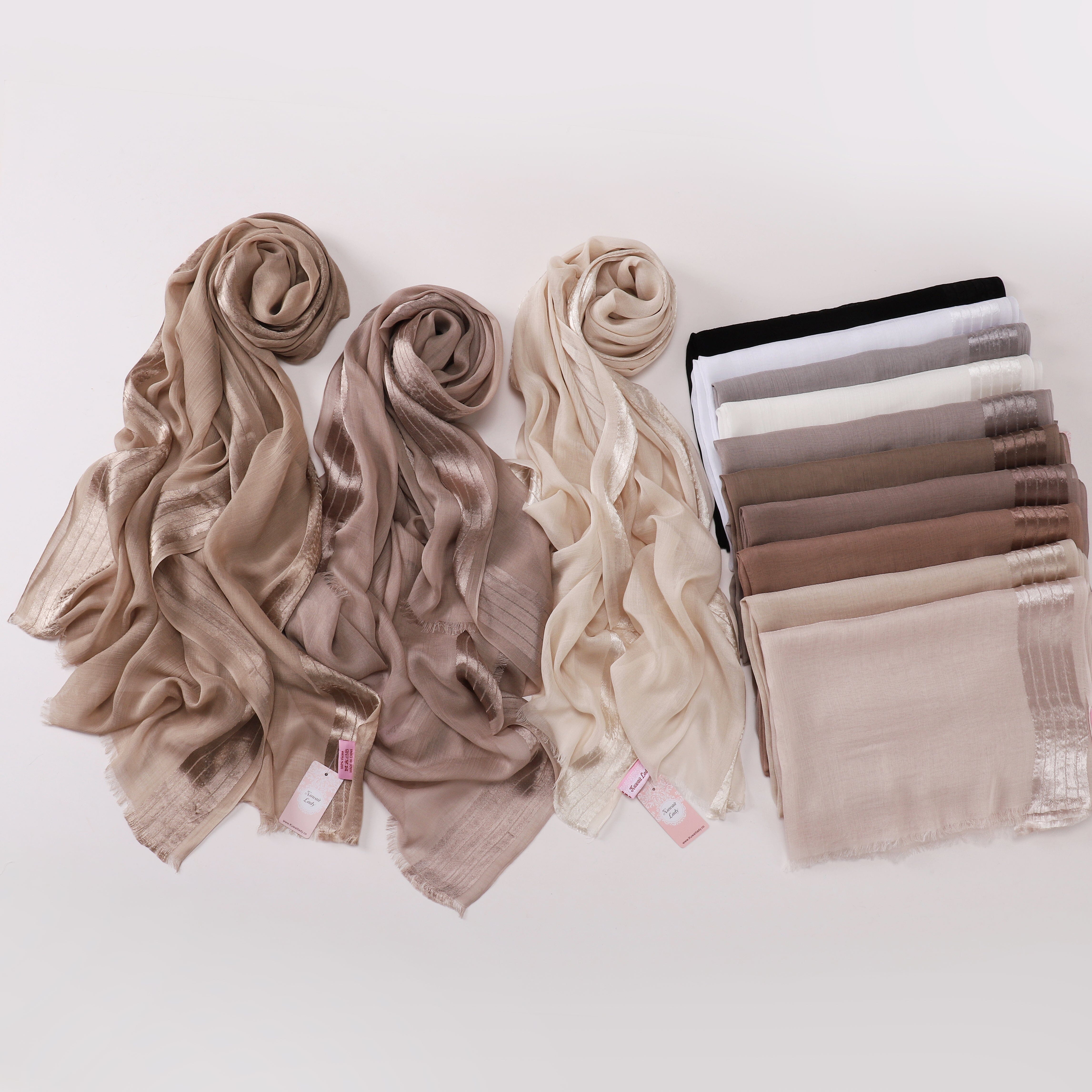 Borderline Satin Scarf