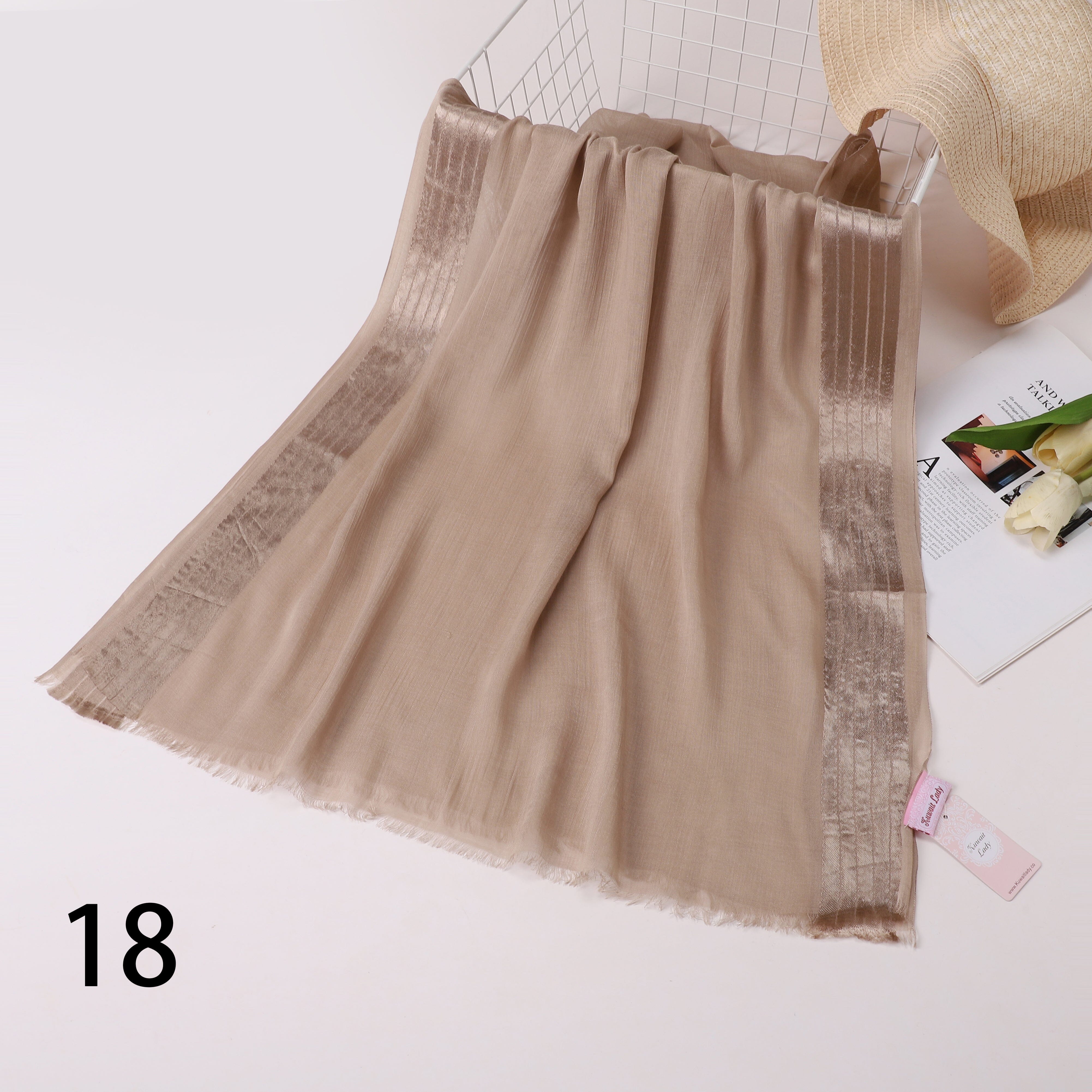 Borderline Satin Scarf